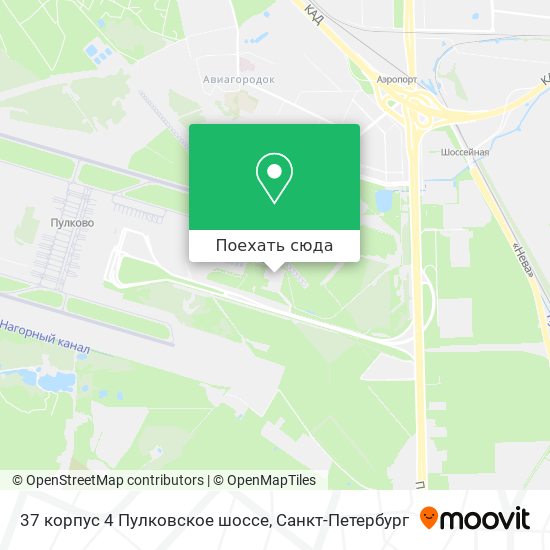 Карта 37 корпус 4 Пулковское шоссе
