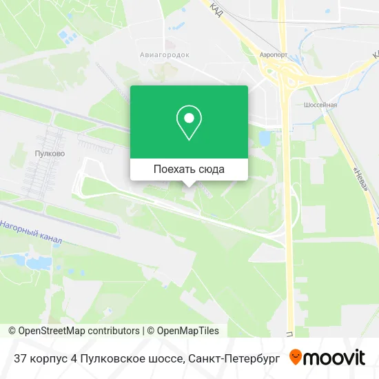 Карта 37 корпус 4 Пулковское шоссе