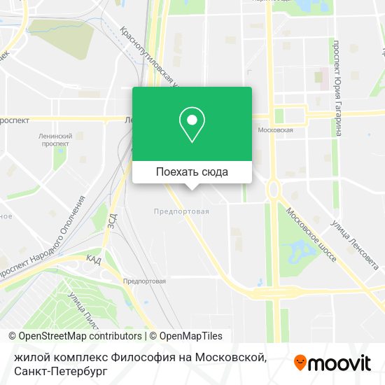 Карта жилой комплекс Философия на Московской