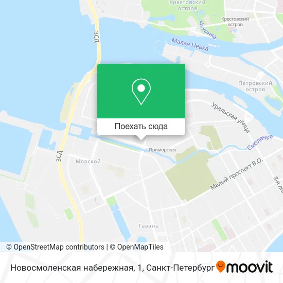 Карта Новосмоленская набережная, 1