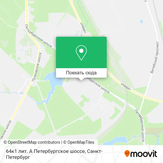 Карта 64к1 лит. А Петербургское шоссе