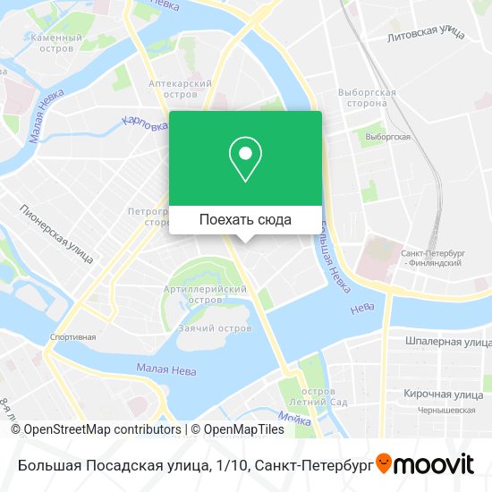 Карта Большая Посадская улица, 1/10