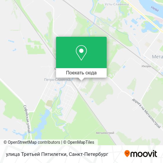 Карта улица Третьей Пятилетки