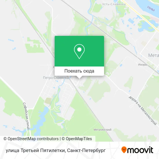 Карта улица Третьей Пятилетки