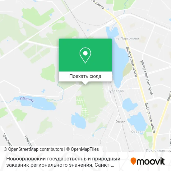 Карта Новоорловский государственный природный заказник регионального значения