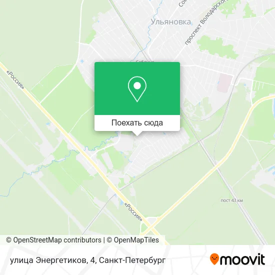 Карта улица Энергетиков, 4
