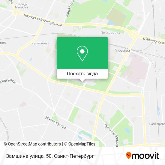 Карта Замшина улица, 50