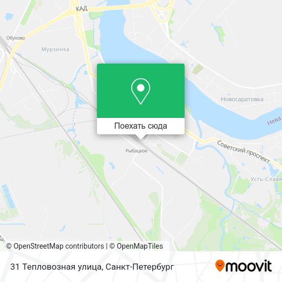 Карта 31 Тепловозная улица