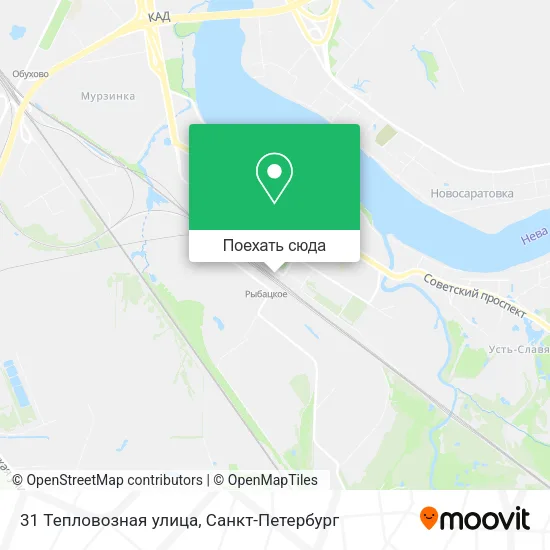 Карта 31 Тепловозная улица