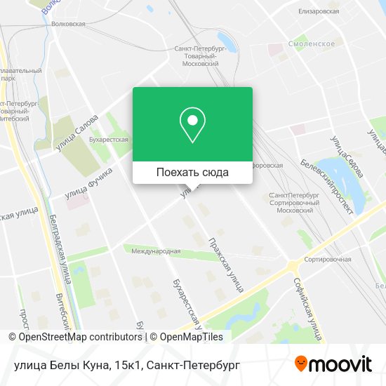 Карта улица Белы Куна, 15к1