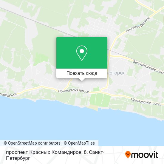Карта проспект Красных Командиров, 8
