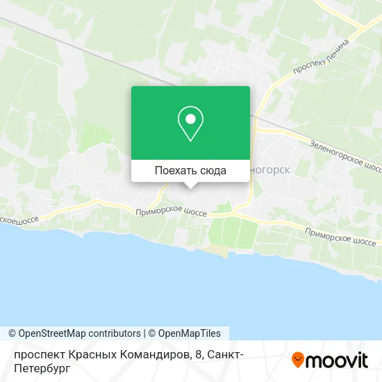 Карта проспект Красных Командиров, 8