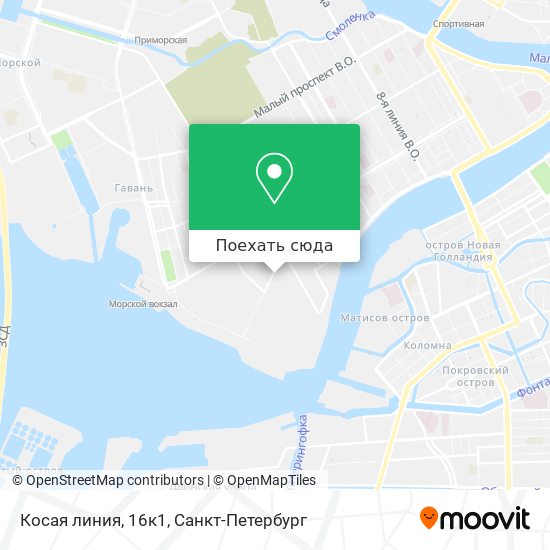 Карта Косая линия, 16к1