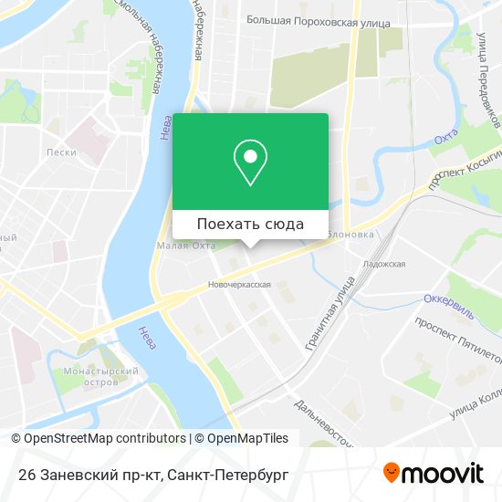 Карта 26 Заневский пр-кт