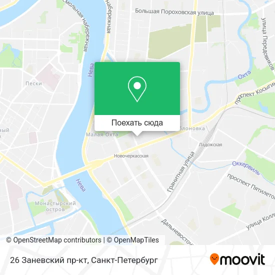 Карта 26 Заневский пр-кт