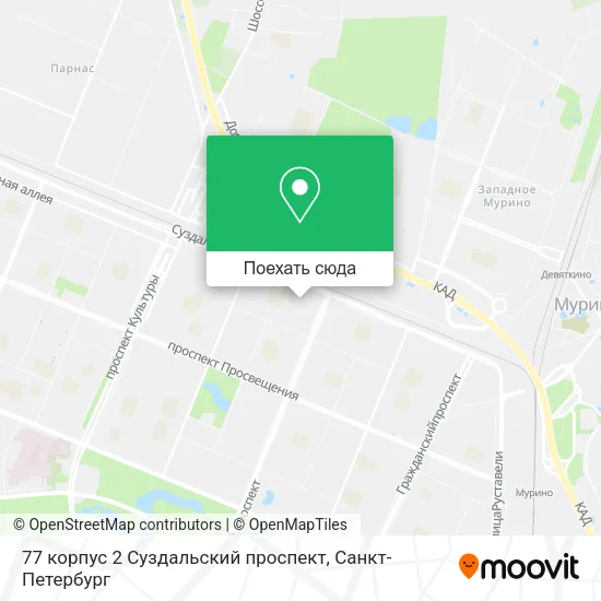Карта 77 корпус 2 Суздальский проспект