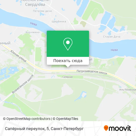 Карта Сапёрный переулок, 5