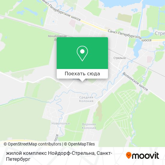 Карта жилой комплекс Нойдорф-Стрельна