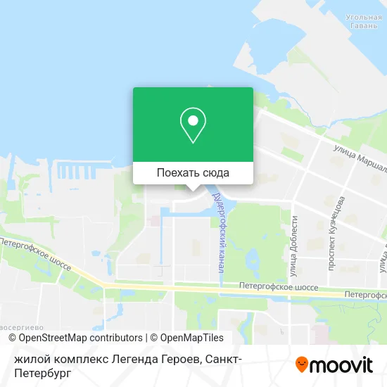 Карта жилой комплекс Легенда Героев