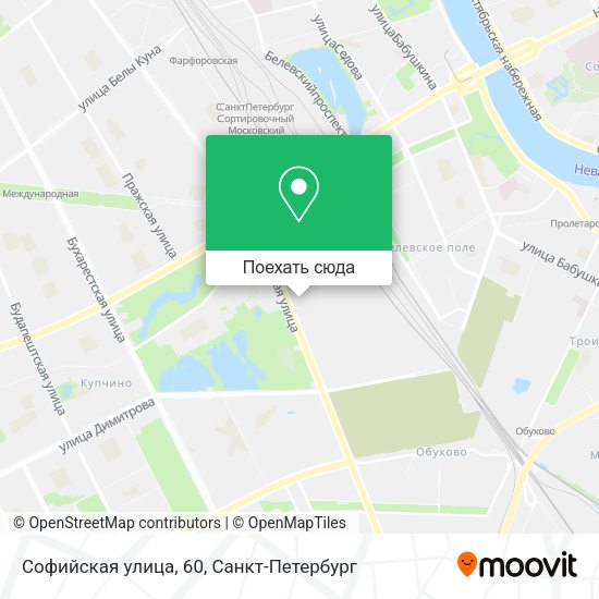 Карта Софийская улица, 60