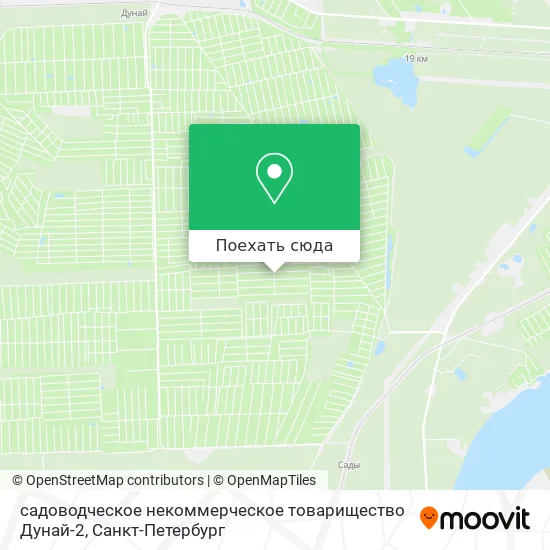 Карта садоводческое некоммерческое товарищество Дунай-2