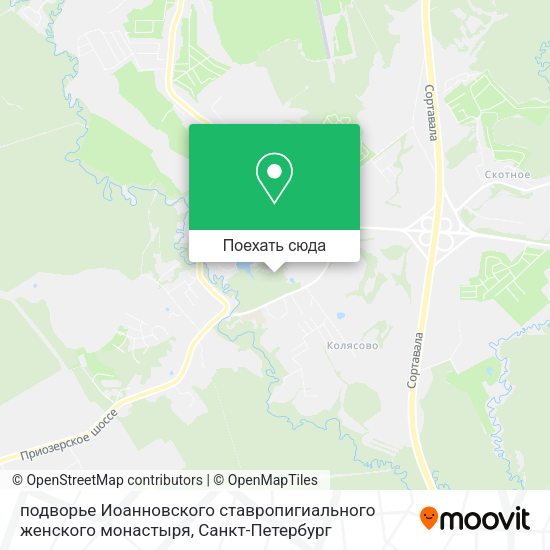 Карта подворье Иоанновского ставропигиального женского монастыря