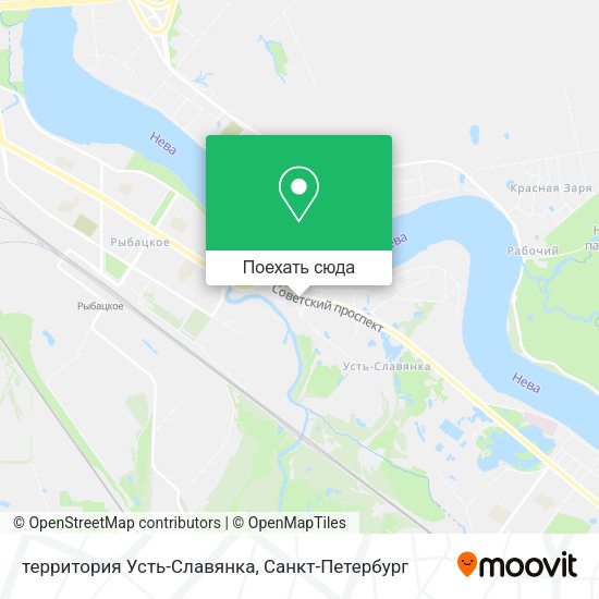 Карта территория Усть-Славянка