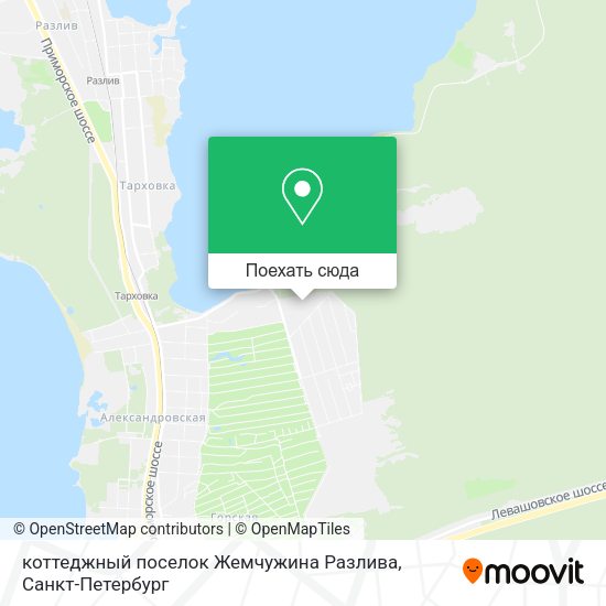 Карта коттеджный поселок Жемчужина Разлива