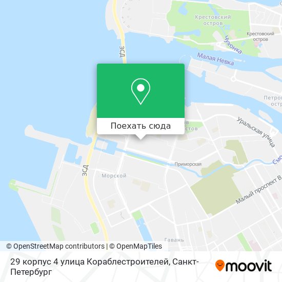 Карта 29 корпус 4 улица Кораблестроителей