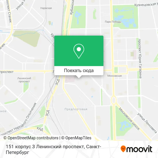 Карта 151 корпус 3 Ленинский проспект