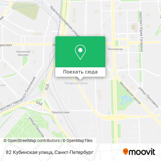 Карта 82 Кубинская улица