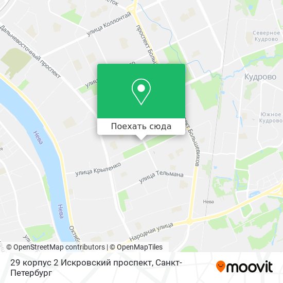 Карта 29 корпус 2 Искровский проспект