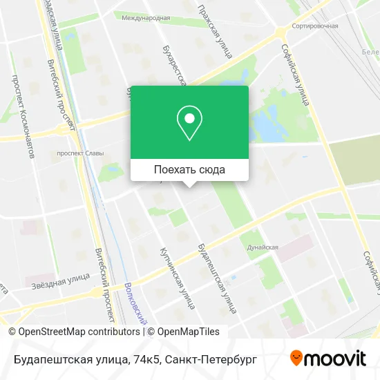 Карта Будапештская улица, 74к5