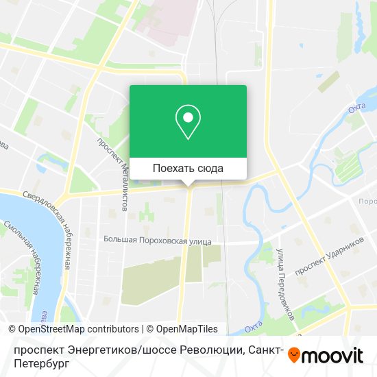 Карта проспект Энергетиков / шоссе Революции