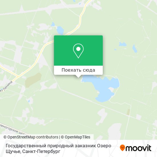 Карта Государственный природный заказник Озеро Щучье