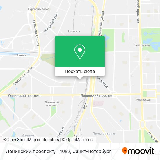 Карта Ленинский проспект, 140к2