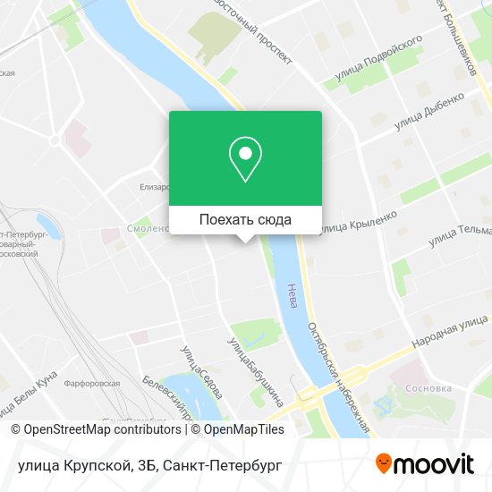 Карта улица Крупской, 3Б