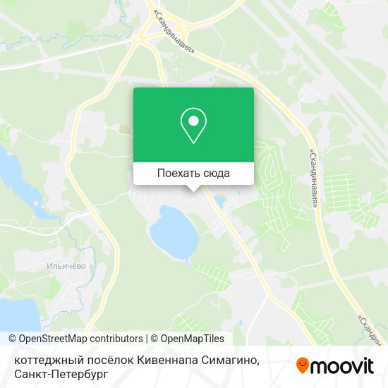 Карта коттеджный посёлок Кивеннапа Симагино