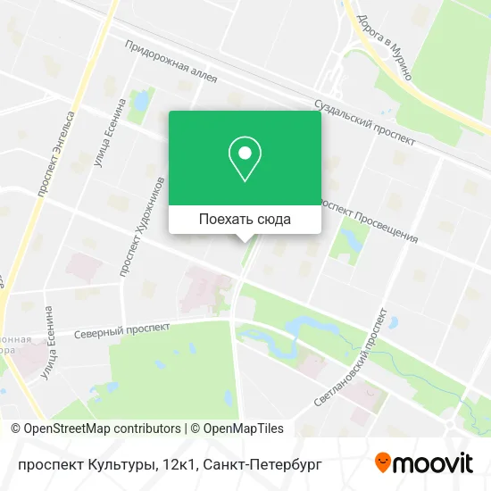 Карта проспект Культуры, 12к1