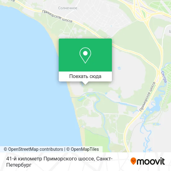 Карта 41-й километр Приморского шоссе