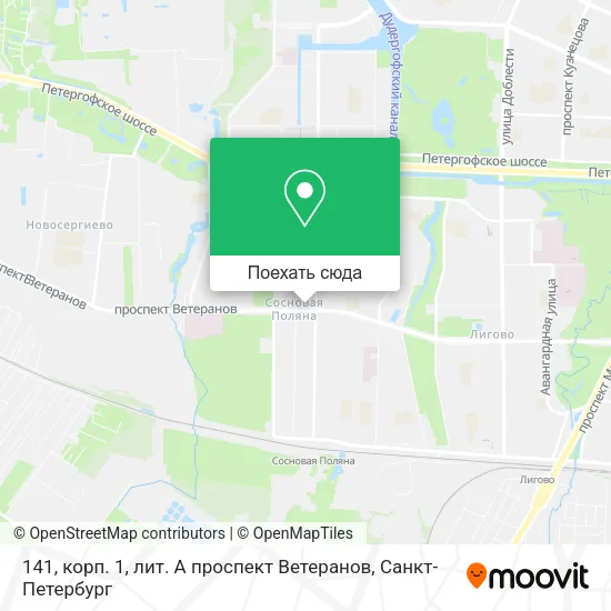 Карта 141, корп. 1, лит. А проспект Ветеранов