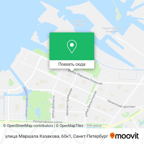 Карта улица Маршала Казакова, 60к1