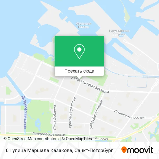 Карта 61 улица Маршала Казакова