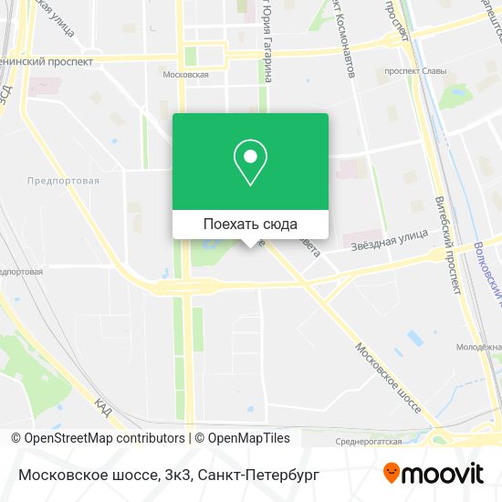 Карта Московское шоссе, 3к3