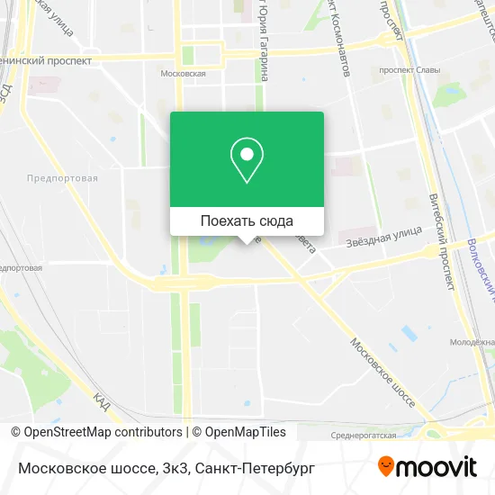 Карта Московское шоссе, 3к3