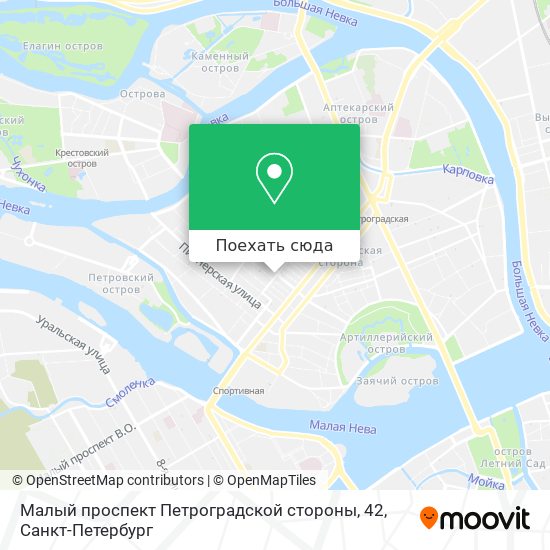 Карта спб малый проспект петроградская сторона