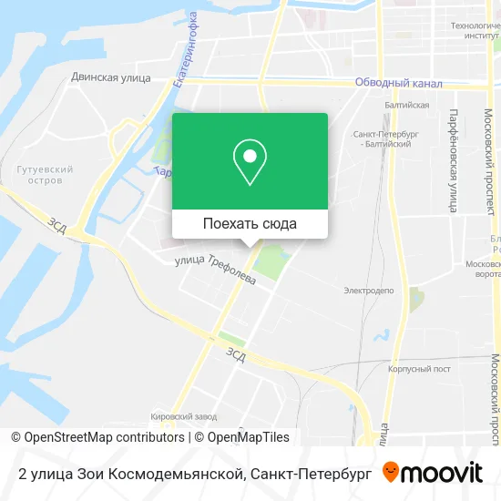 Карта 2 улица Зои Космодемьянской