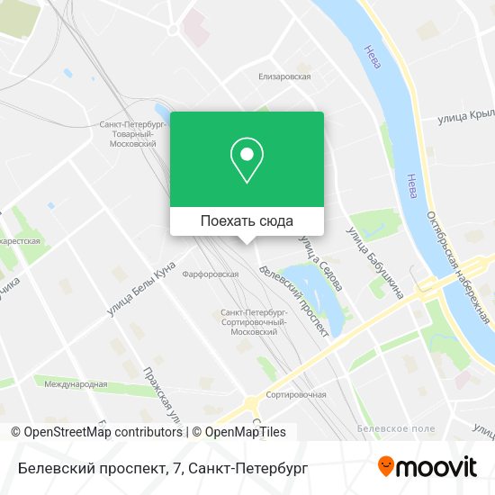 Карта Белевский проспект, 7