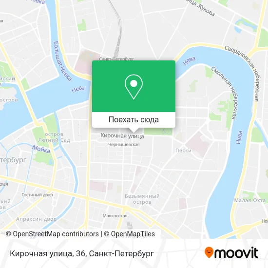 Карта Кирочная улица, 36