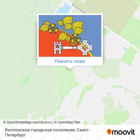 Карта Виллозское городское поселение